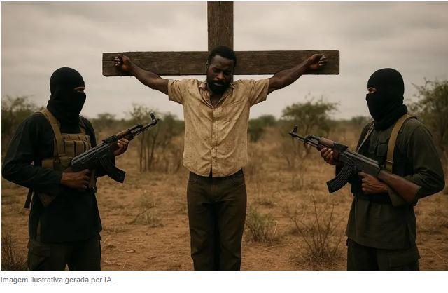Cristão é crucificado por terroristas em Moçambique para ser “morto como Jesus”