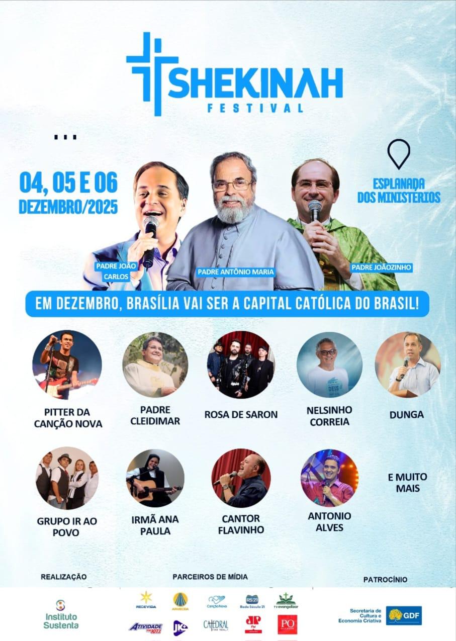 Festival Shekinah reúne fé, cultura e grandes nomes da música na Esplanada dos Ministérios